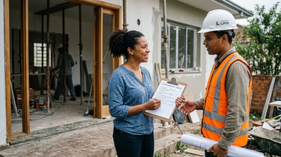 Contratante confere checklist de perguntas antes de fechar serviço com engenheiro freelancer.